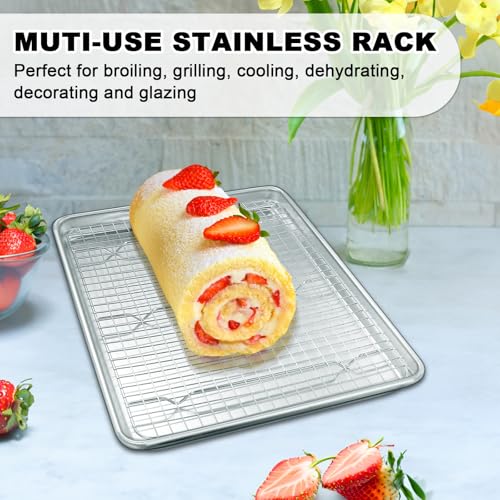 Half Sheet Pans with Rack Set (2 Count)