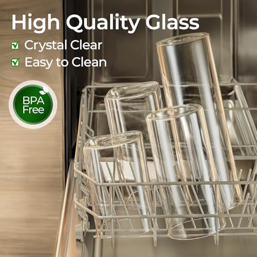 Glass Storage Containers with Lids 0.8 Qt (6 Count)