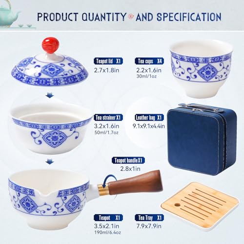 Chinese Tea Set Gongfu Tea Set (4 Count)