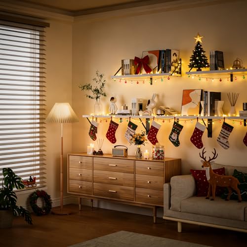 White Deep Floating Shelves for Wall (2 Count)
