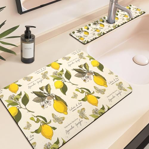19.5" x 12" Dish Drying Mat & 24" x 5.5" Sink Splash Guard