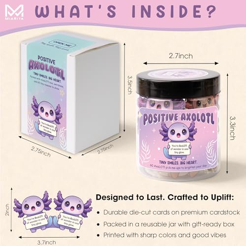 Positive Jar 60 Positive Affirmation Cards Funny Mothers Day Gifts for Mom From Daughter Son Sister Friend Coworkers Nurse Teachers Appreciation Gifts Cinco De Mayo