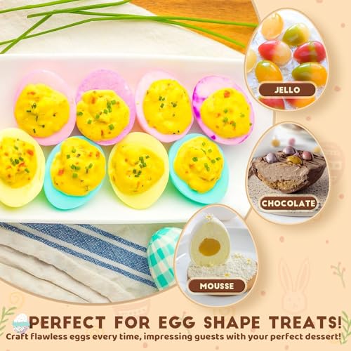 Silicone Egg Molds Easter 2PCS (2 Count)
