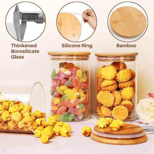 Glass Food Storage Jars with Airtight Lids