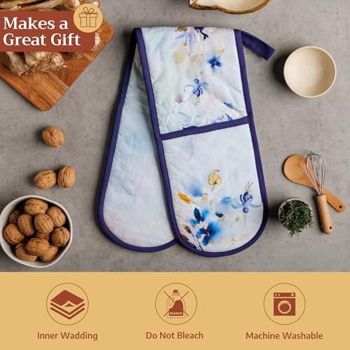 Double Oven Mitts 100% Cotton Double Oven Glove