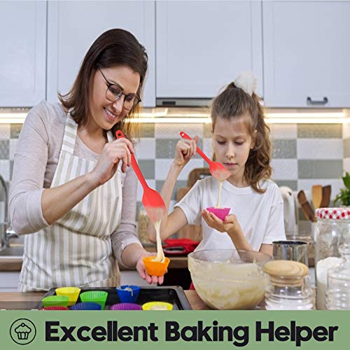 Silicone Spatula Set Food Heat Resistant Kitchen Rubber
