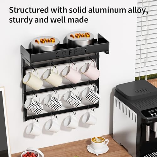 Coffee Mug Holder Wall Mounted