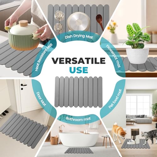 Extral Large Quick Dry Stone Drying Mat for Kitchen Counter