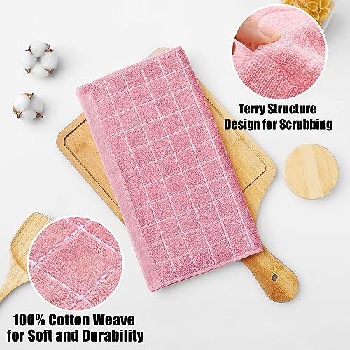 100% Cotton Terry Kitchen Dish Cloths (18 Count)