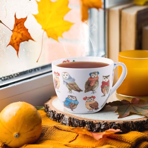Cute Autumn Owls Coffee Mug