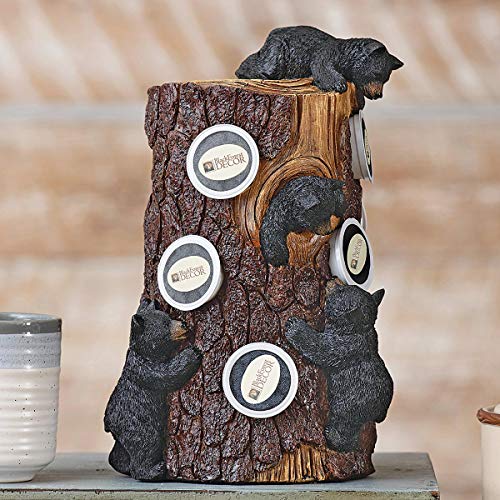 Climbing Bears Coffee Pod Holder 8" Wx7 3