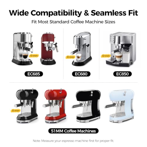 51mm Espresso Portafilter with Silicone Handle