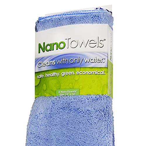 The Amazing Eco Cloth Wipes that Cleans and Makes Shiny Virtually Any Surface with Only Water. No More Paper Towels Or Toxic Chemicals. 4 (4 Count)