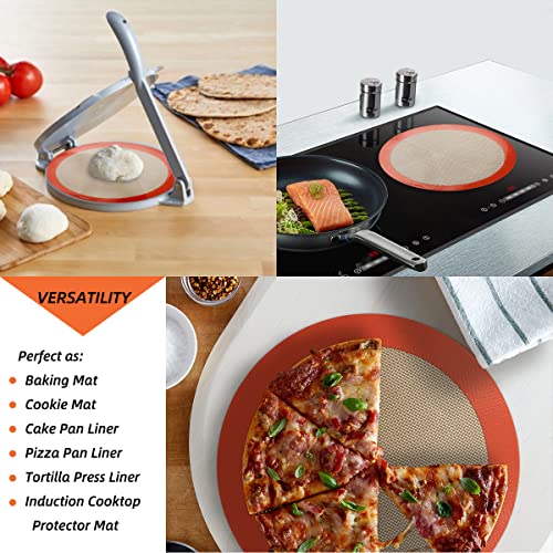 Round Silicone Baking Mats for 10 inch Cake Pan