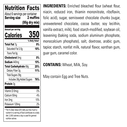 Muffin Mix Chocolate Chunk Muffin Mix (36.5 Ounce)