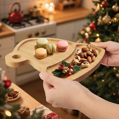 Christmas Hat Bamboo Serving Platter