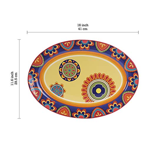 Tunisian Ceramic 16 inch Oval Platter