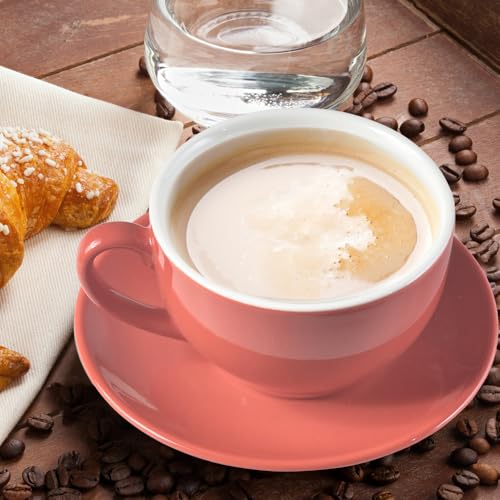 Porcelain Coffee Cup with Saucer 220ml (9.99 Count)