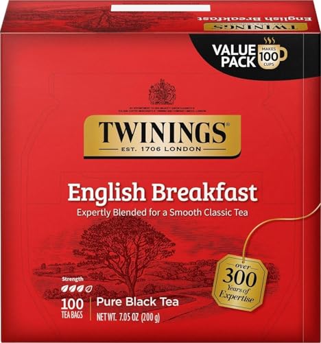 English Breakfast Black Tea Individually Wrapped Bags (100 Count)