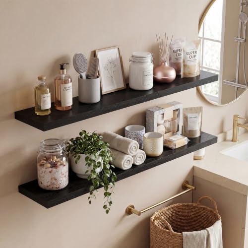 10 Inch Deep Floating Shelves 40” Set of 2 (2 Count)