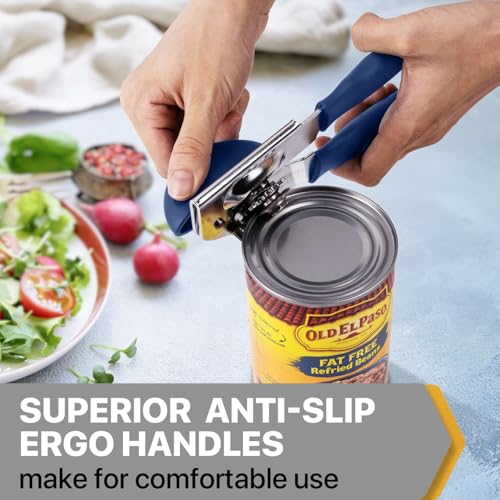 Heavy Duty Hand Can Opener with Comfortable Grip for Seniors