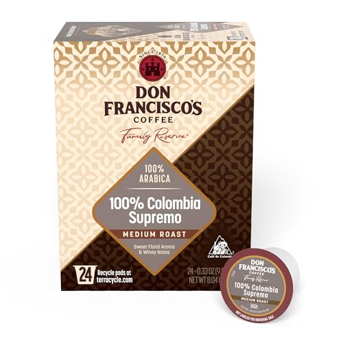 100% Colombia Supremo Coffee Pods (24 Count)