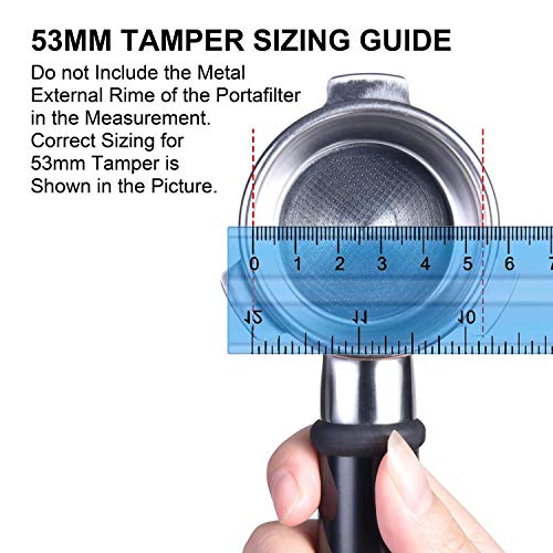 53mm Spring Loaded Espresso Tamper Fits Breville 54mm Portafilters