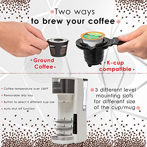 White Single Serve Coffee Brewer K