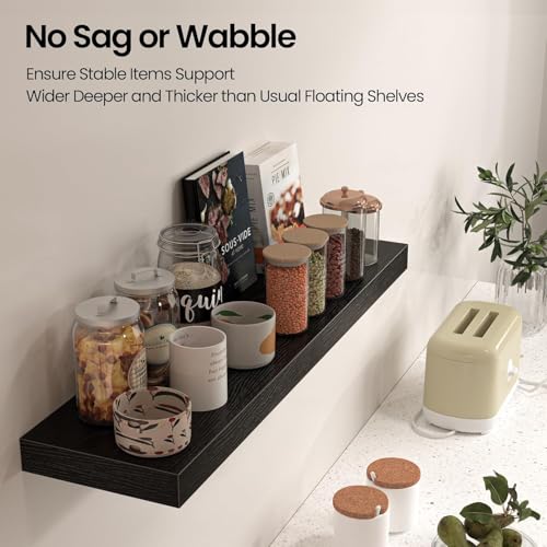 30" Floating Shelves for Wall (2 Count)