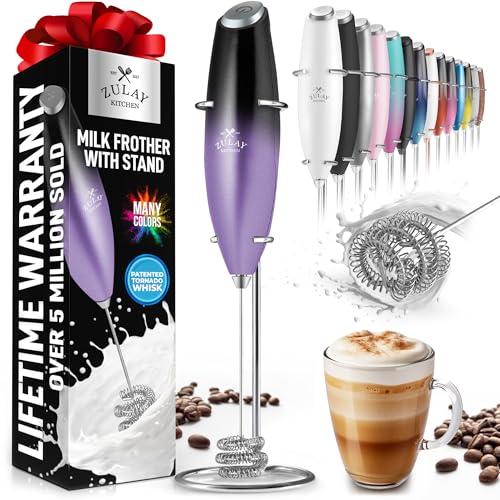 Zulay Powerful Milk Frother for Coffee with Upgraded Titanium Motor