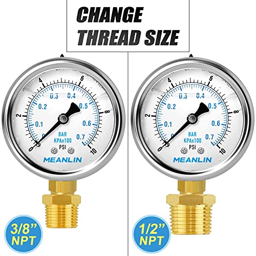 0~10Psi Stainless Steel 1