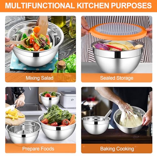 Mixing Bowls with Visible Lid Sets (12 Count)