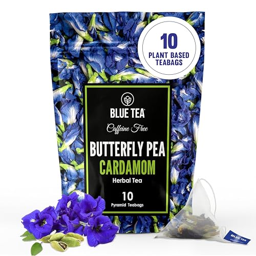 Butterfly Pea Flower Cardamom Tea (10 Count)