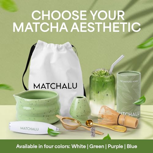 Matcha Whisk Set With Ceramic Matcha Bowl