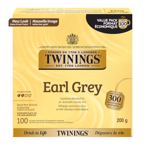 Earl Grey Black Bergamot Caffeinated Tea Bags (100 Count)