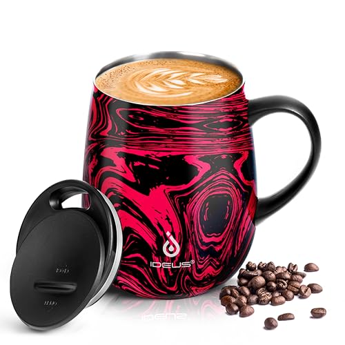 16 oz Insulated Coffee Mug with Lid and Handle