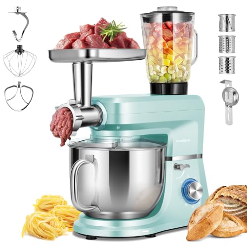 6-in-1 Stand Mixer, 8.5-Quart Tilt-Head Mixer, 10 Speeds, Blue