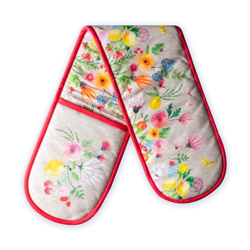 Double Oven Mitts 100% Cotton Double Oven Glove