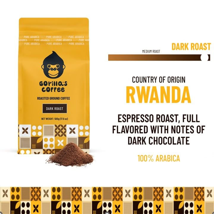 100% Arabica Dark Roast Ground Coffee (17.64 Ounce)