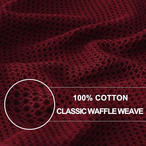 100% Cotton Waffle Weave Kitchen Dish Towels 24 (24 Count)