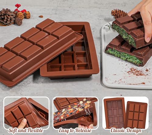 1 Inch Deep Chocolate Bar Mold 12 Snap