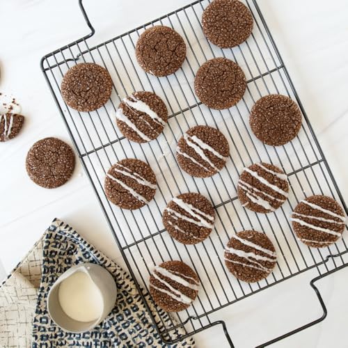High Sided Half Sheet Oven Crisping Baking Tray with Rack