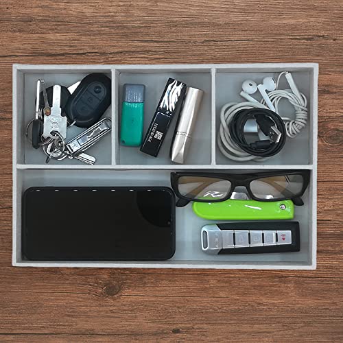 Desktop PU Leather Storage Rack