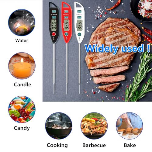 6 Pack Waterproof IPX7 Meat Thermometer (6 Count)