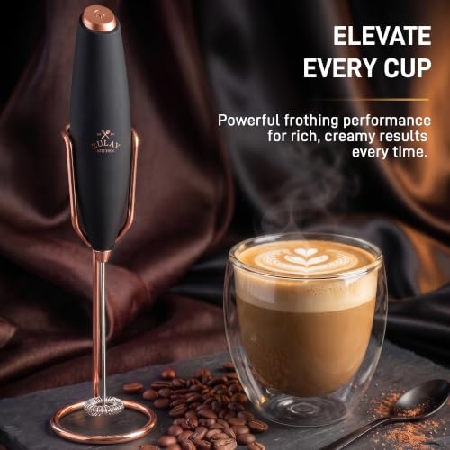 Powerful Milk Frother Wand With Duracell Batteries