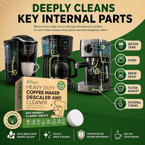 Coffee Maker Cleaner + Dishwasher Cleaner Bundle (24 Count)