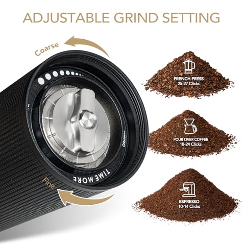Chestnut C2S Manual Coffee Grinder Capacity 25g with CNC Stainless Steel Conical Burr