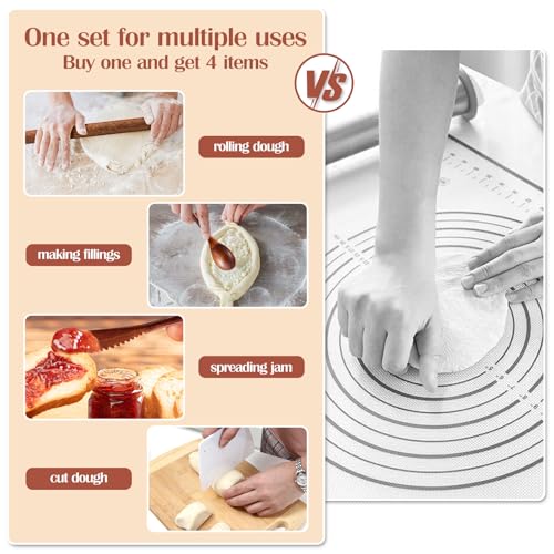 6PCS Silicone Baking Mat Set