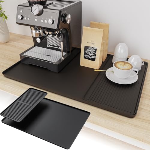 2-in-1 Coffee Mat & Dish Drying Mat Coffee Bar Mats for Countertop Station