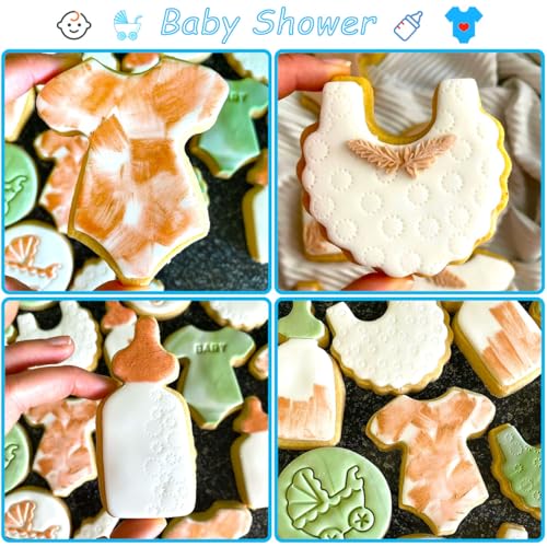 Baby Shower Cookie Cutters 8Pcs (8 Count)